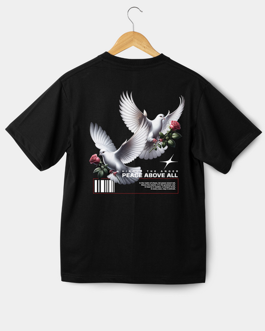 Peace above T-shirt